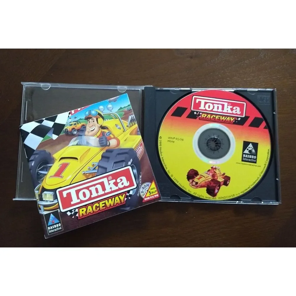 TONKA CD-ROM PC GAME Lot 3 - WORKSHOP RACEWAY SEARCH & RESCUE Hasbro Interactive
